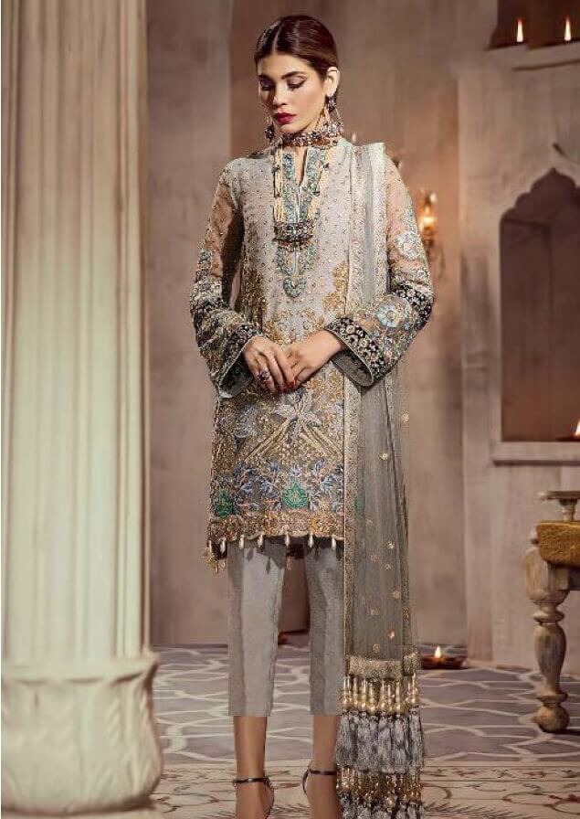 Georgette Purple Pakistani suits online india Design 2022, Unstitched at Rs  2299 in Surat