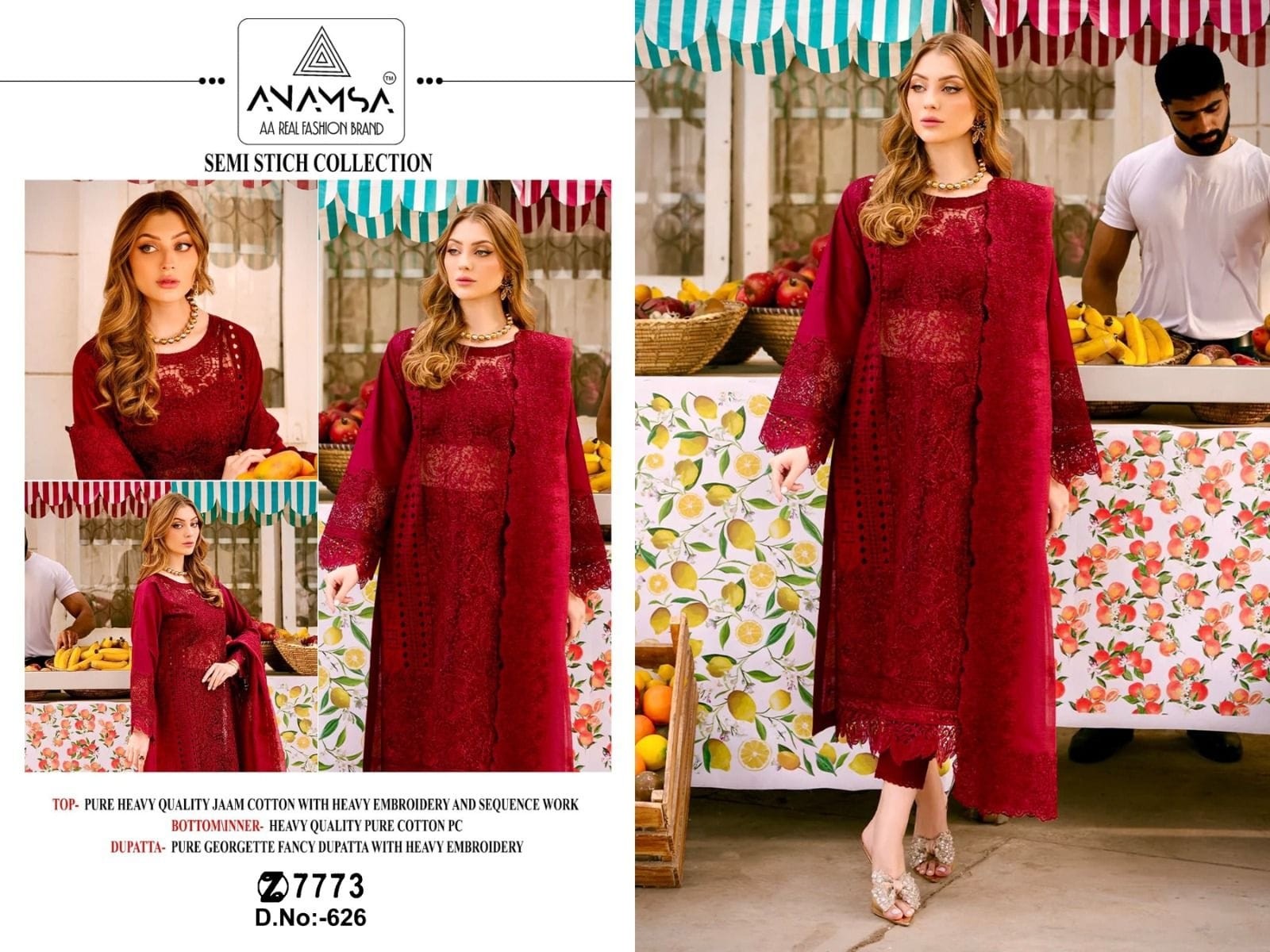 ANAMSA 626 SALWAR SUITS HIT DESIGN