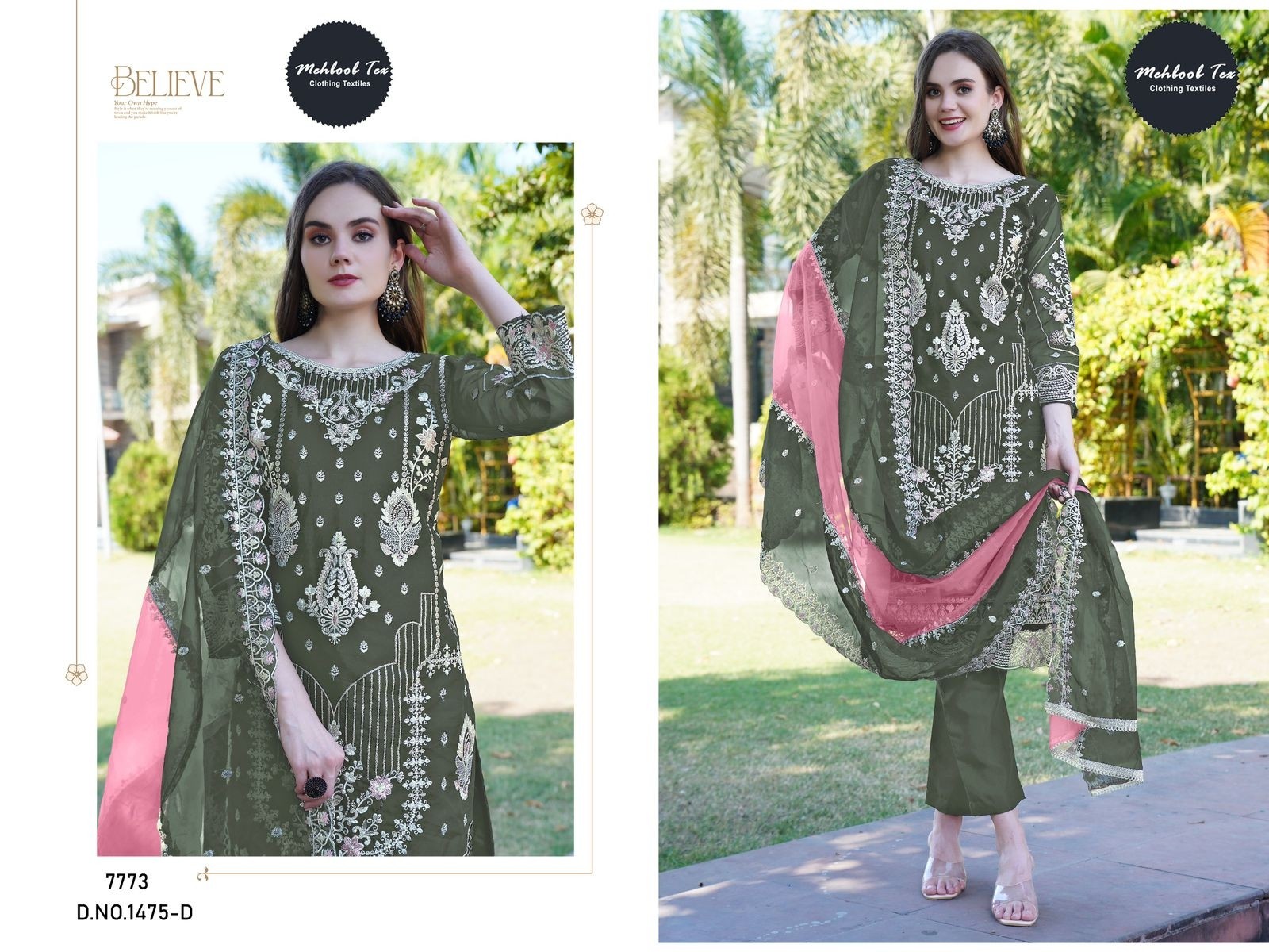 MEHBOOB TEX 1475 D LATEST DESIGN PAKISTANI SUITS IN SURAT