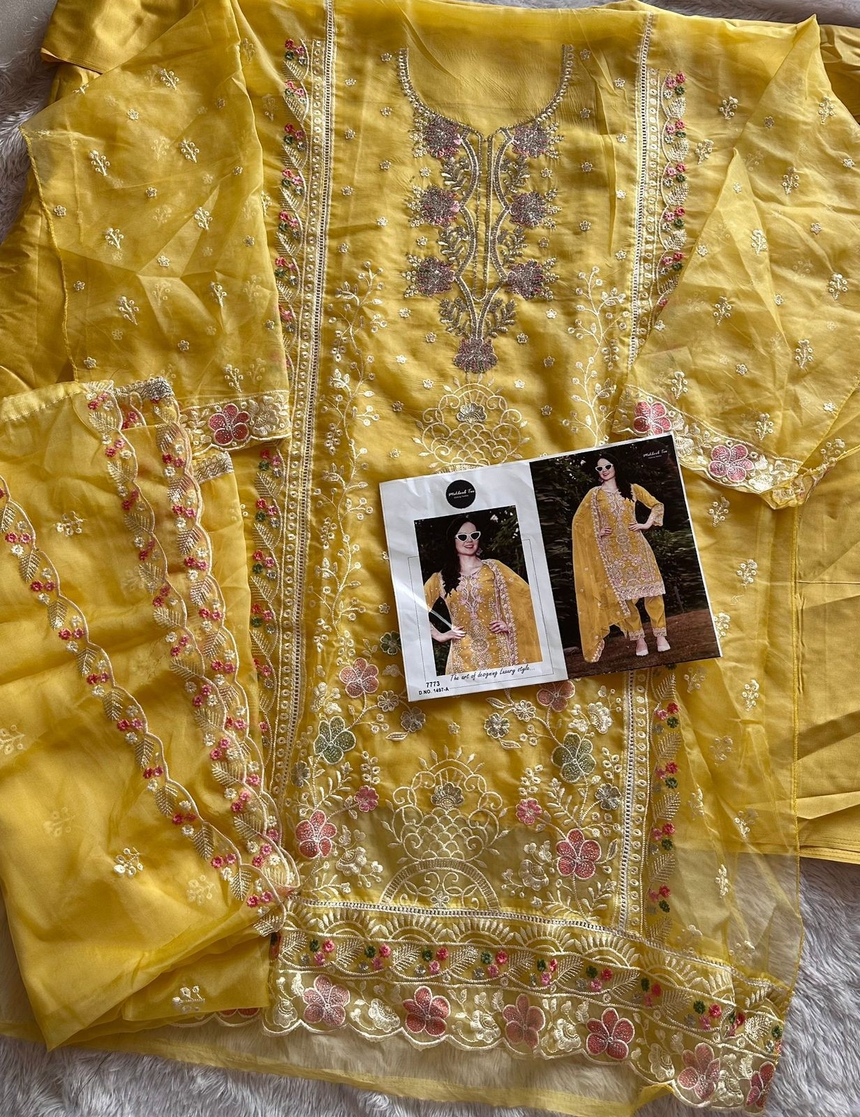 MEHBOOB TEX 1497 A PAKISTANI SALWAR SUITS WHOLESALE 