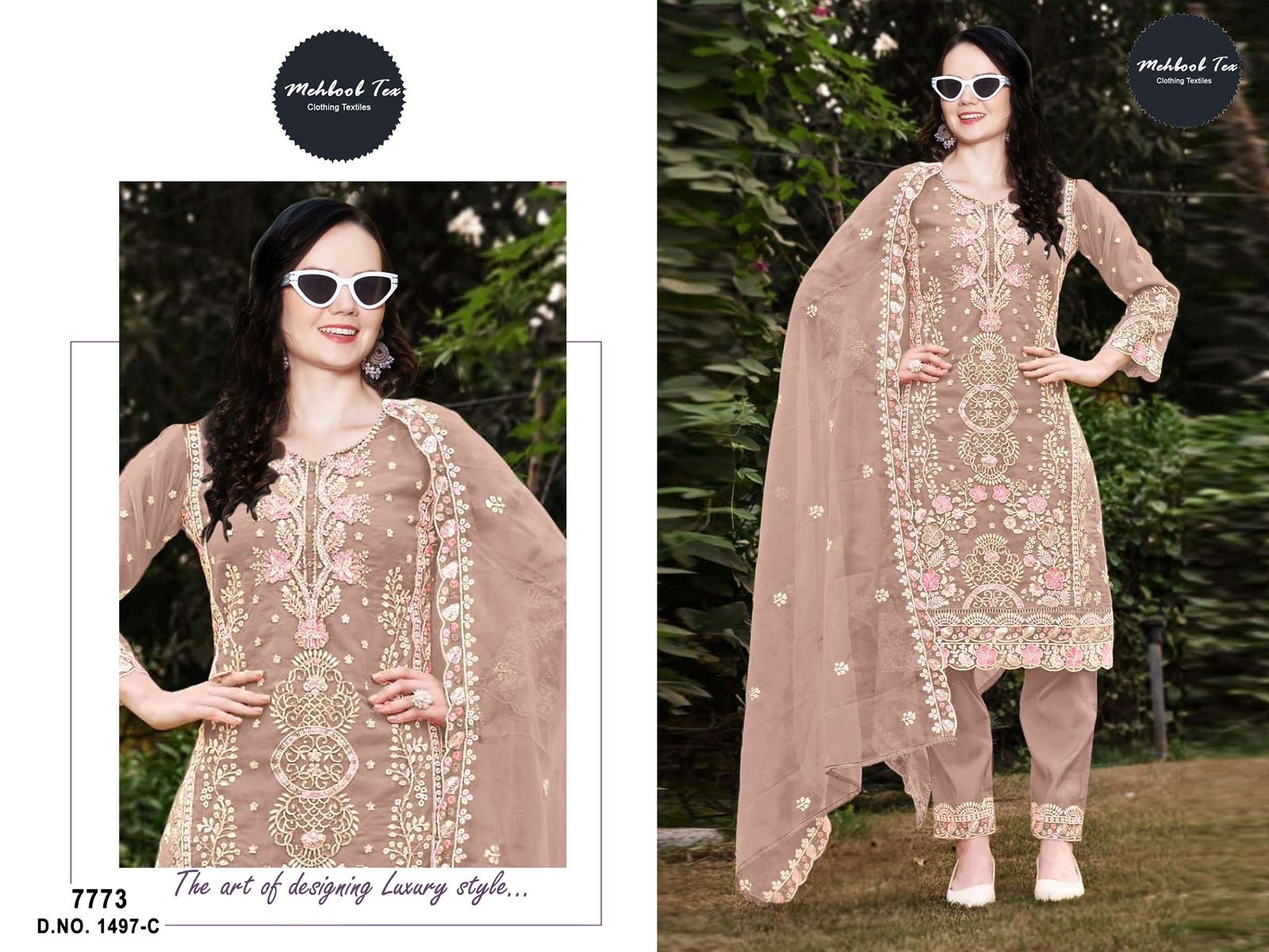MEHBOOB TEX 1497 C PAKISTANI SALWAR SUITS WHOLESALE ONLINE SHOPPING