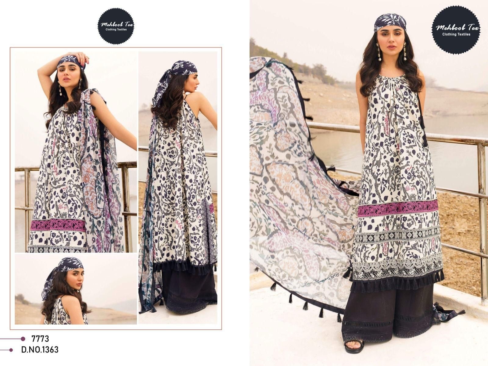 MEHBOOB TEX 1363 PAKISTANI LATEST COTTON SUITS