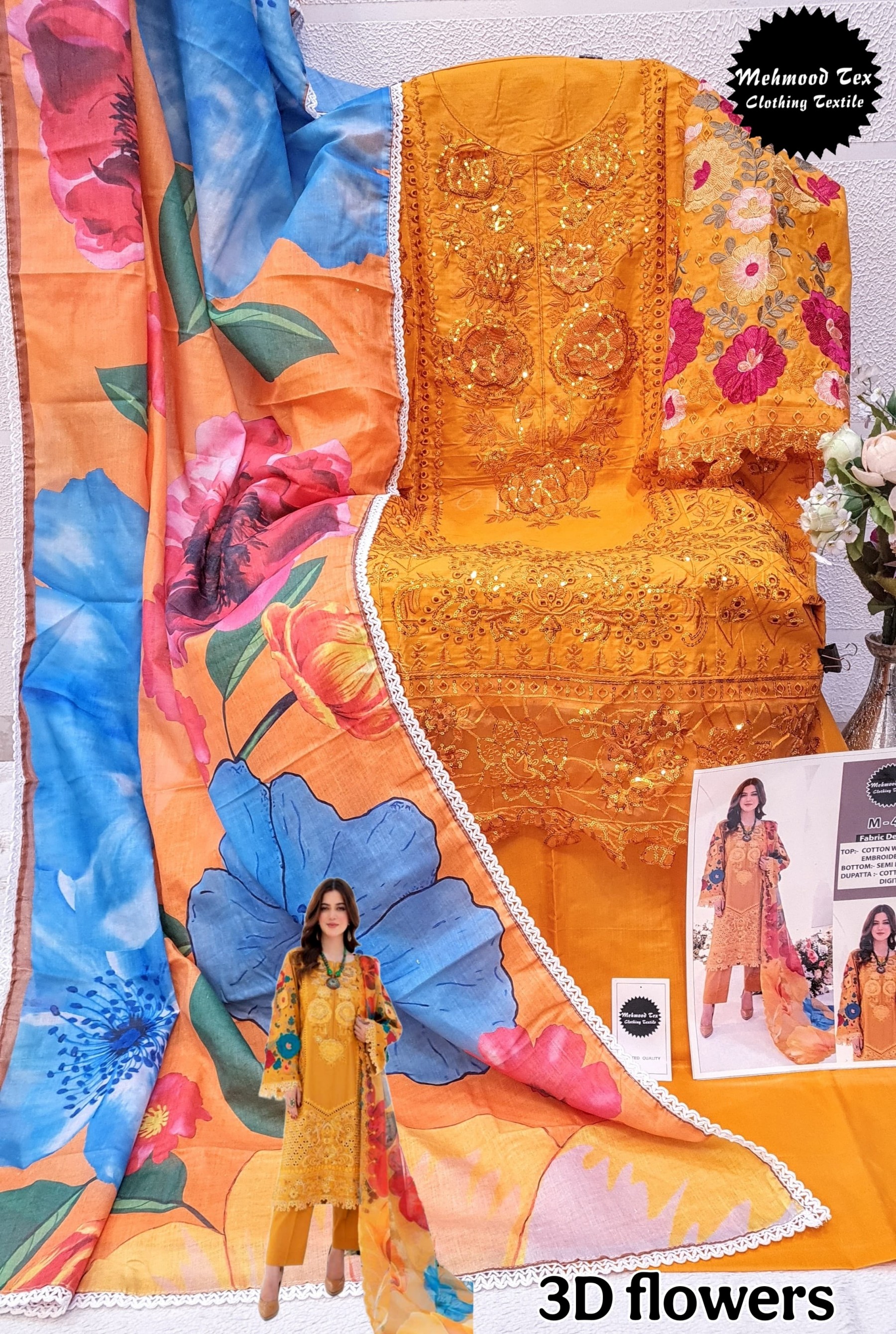 MEHMOOD TEX M 48 A LATEST PAKISTANI SALWAR SUITS