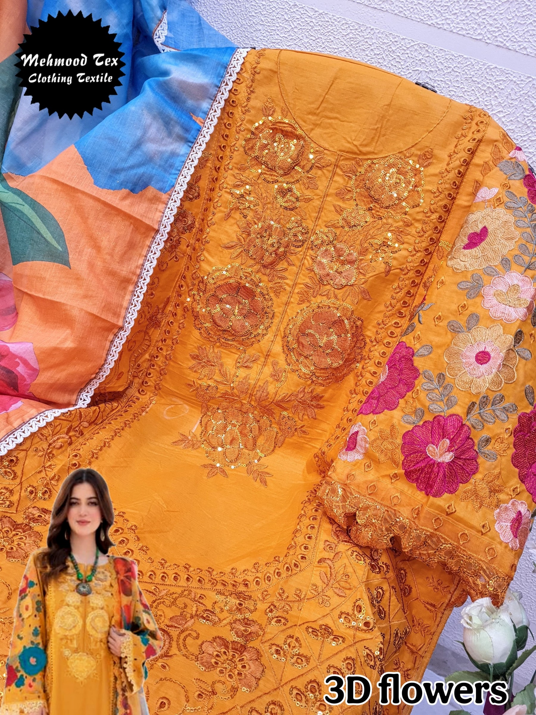 MEHMOOD TEX M 48 A LATEST PAKISTANI SALWAR SUITS