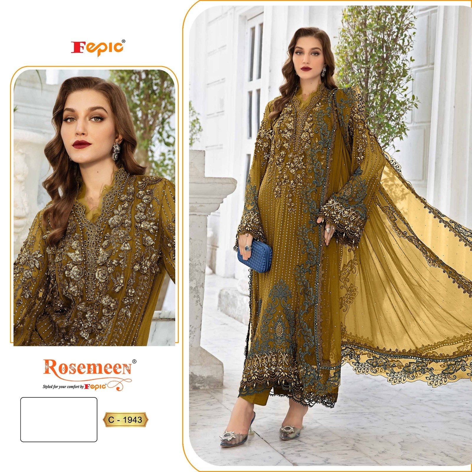 FEPIC ROSEMEEN C 1943 LATEST PAKISTANI SUITS