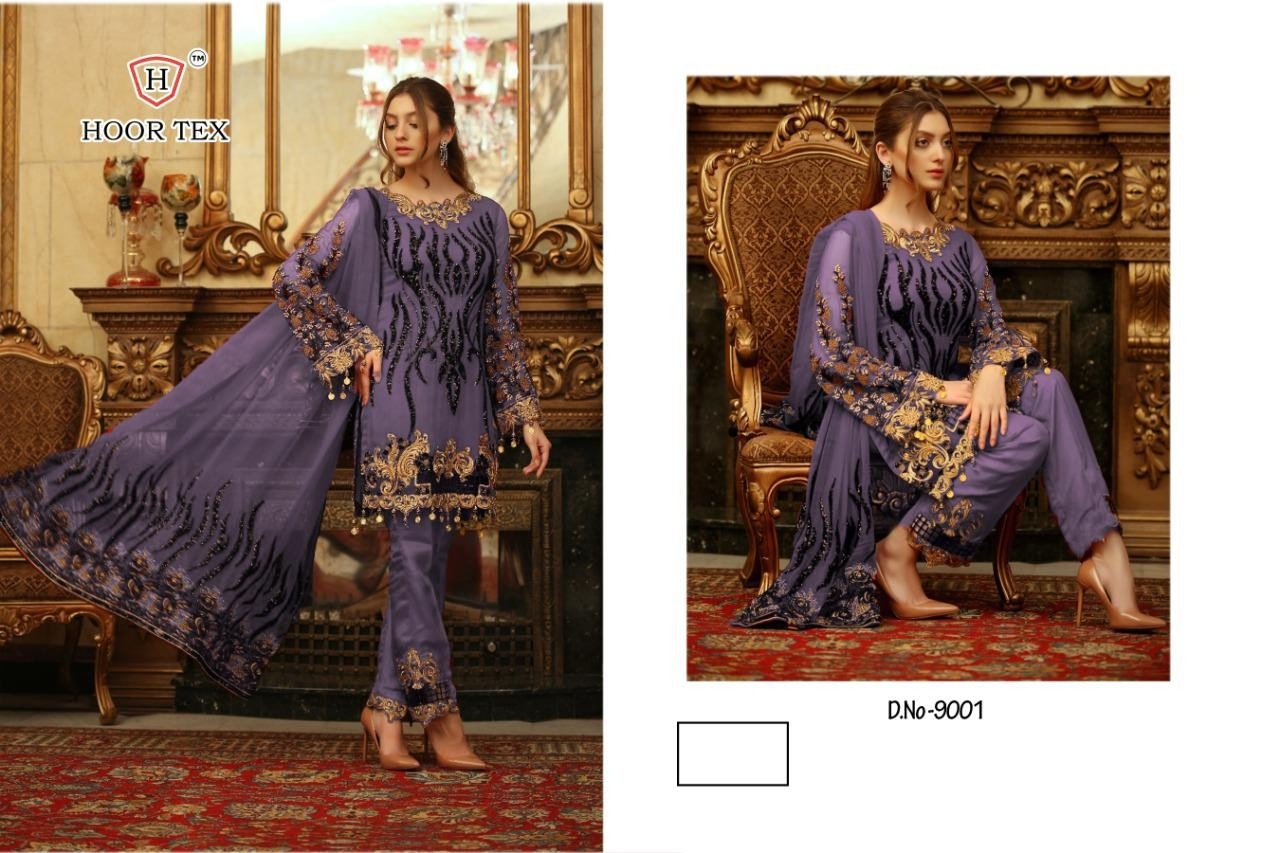 HOOR TEX COLOUR EDITION D.NO 9001 PAKISTANI SUIT BEST WHOLSALER PRICE