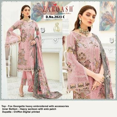 KHAYYARA ZARQAS D.NO 2023 C LETTEST PAKISTANI SUIT