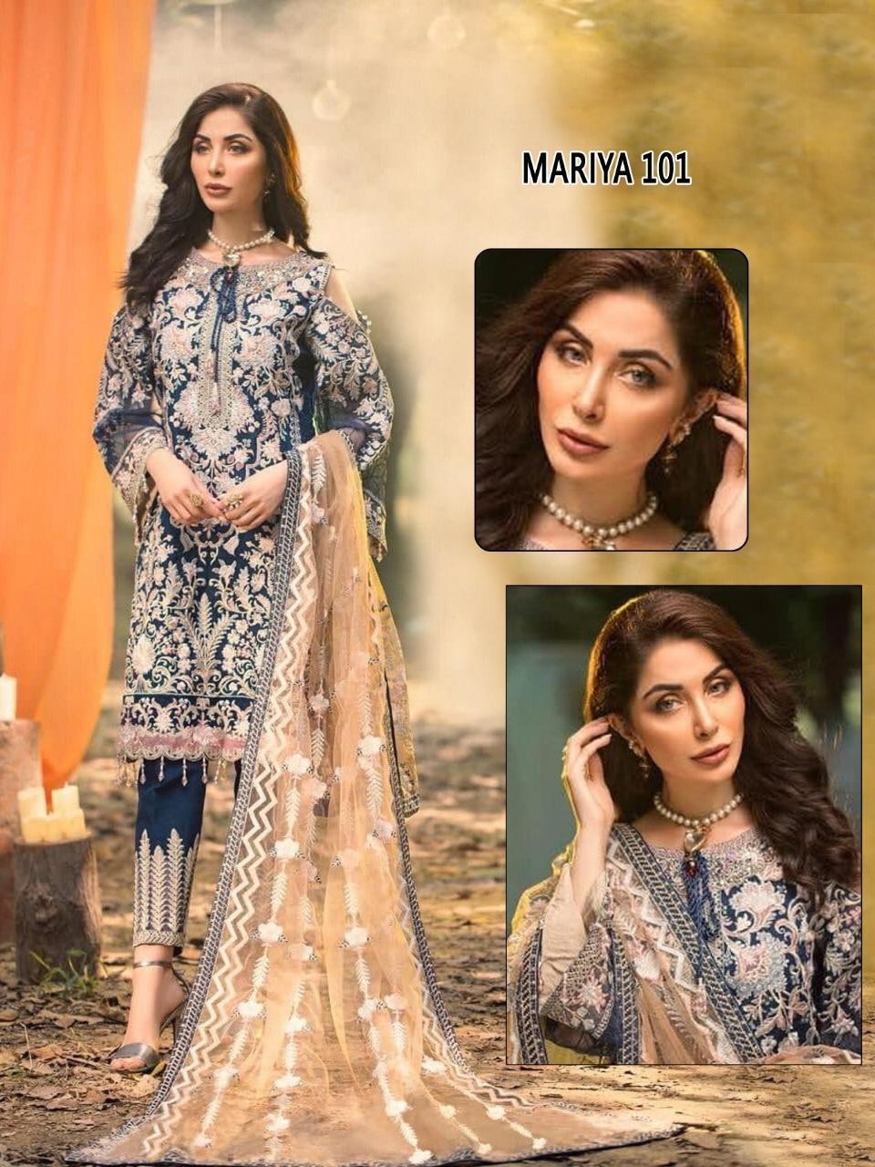 MARIYA 101 PAKISTANI SUITS MOST HIT DESIGN