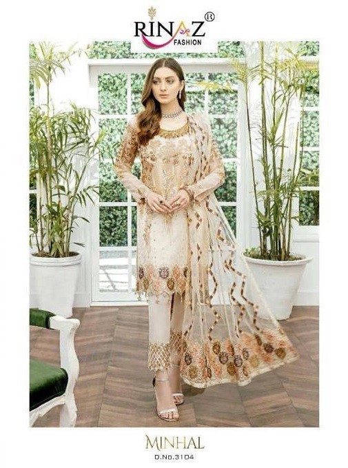 RINAZ FASHION MISHAL D.NO 3104 PAKISTANI SALWAAR KAMEEZ SINGAL PIECE AVAILABAL