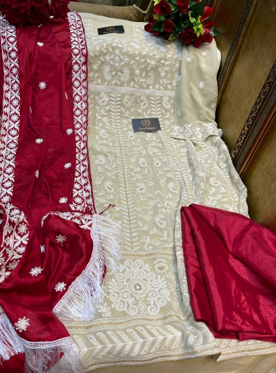 ZIAAZ DESIGNS PAKISTANI SUITS LETTEST SUIT WHOLESALE PRICE