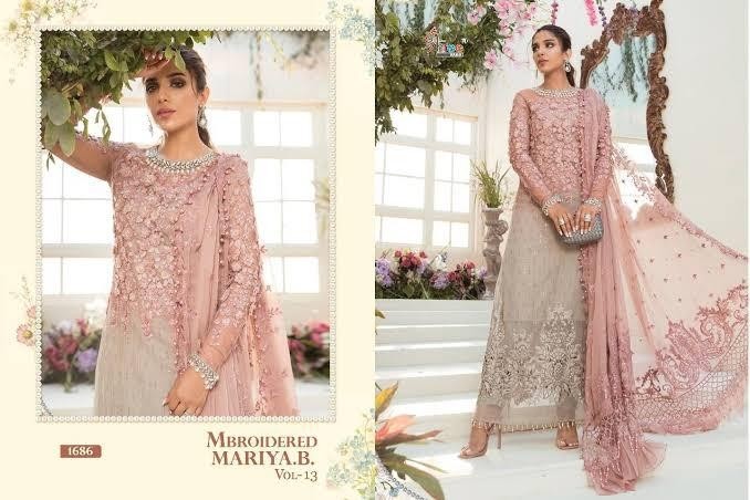 SHREE FAB MARIYA B EMBODERY VOL 13  PAKISTANI SALWAR KAMEEZ WHOLSALE PRICE