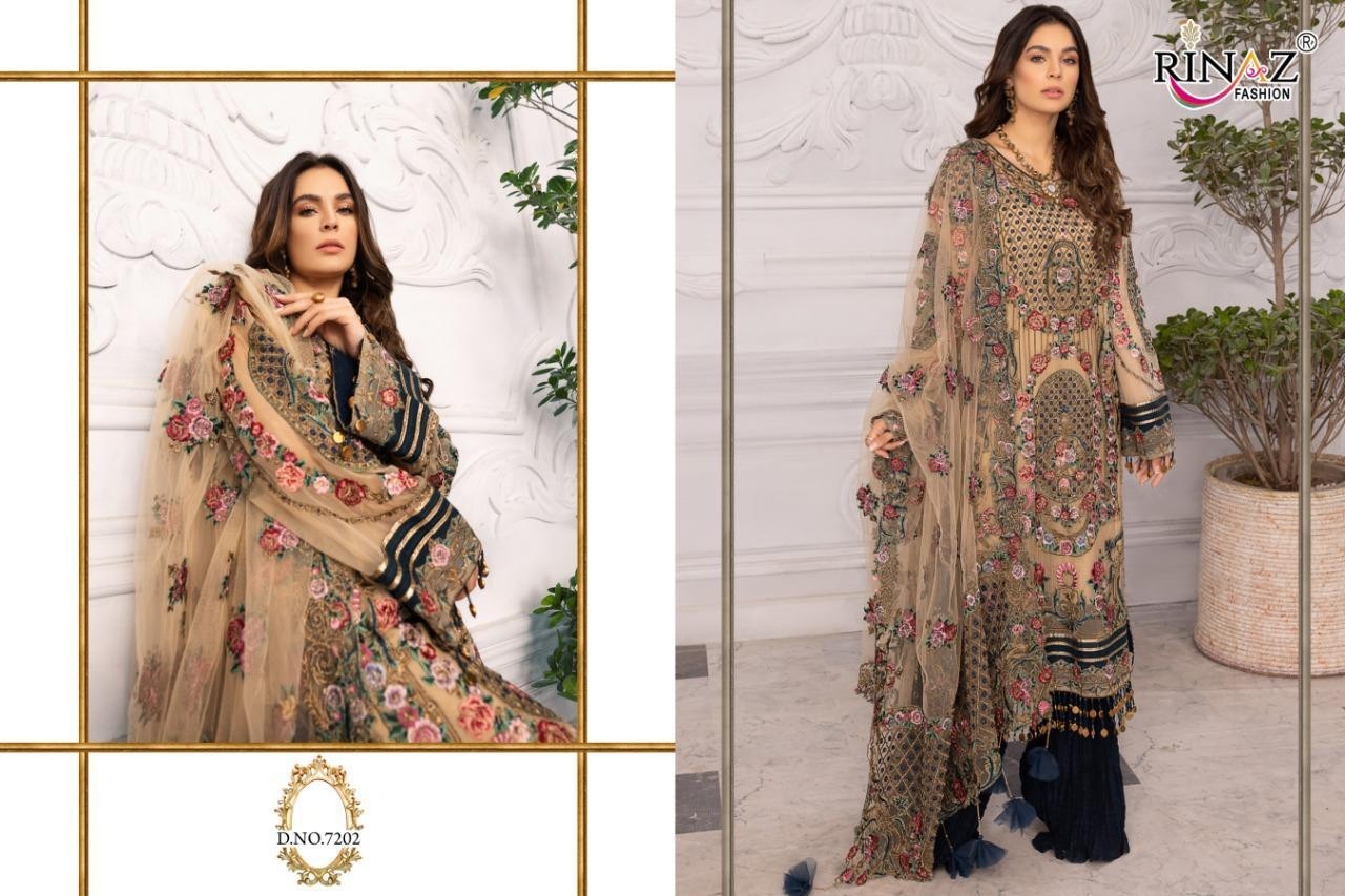 RINAAZ FASHION JAZMIN VOL-7 D.NO.7202 SALWAAR KAMEEZ SINGAL PIECE AVAILEBAL
