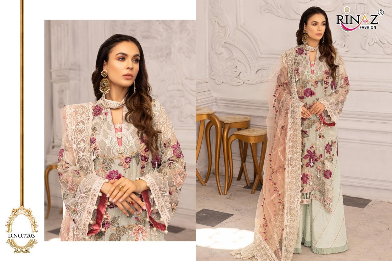 RINAAZ FASHION JAZMIN VOL-7 D.NO.7203 SALWAAR KAMEEZ SINGAL PIECE AVAILEBAL