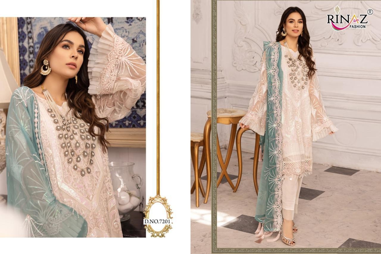 RINAAZ FASHION JAZMIN VOL-7 D.NO.7201 SALWAAR KAMEEZ SINGAL PIECE AVAILEBAL