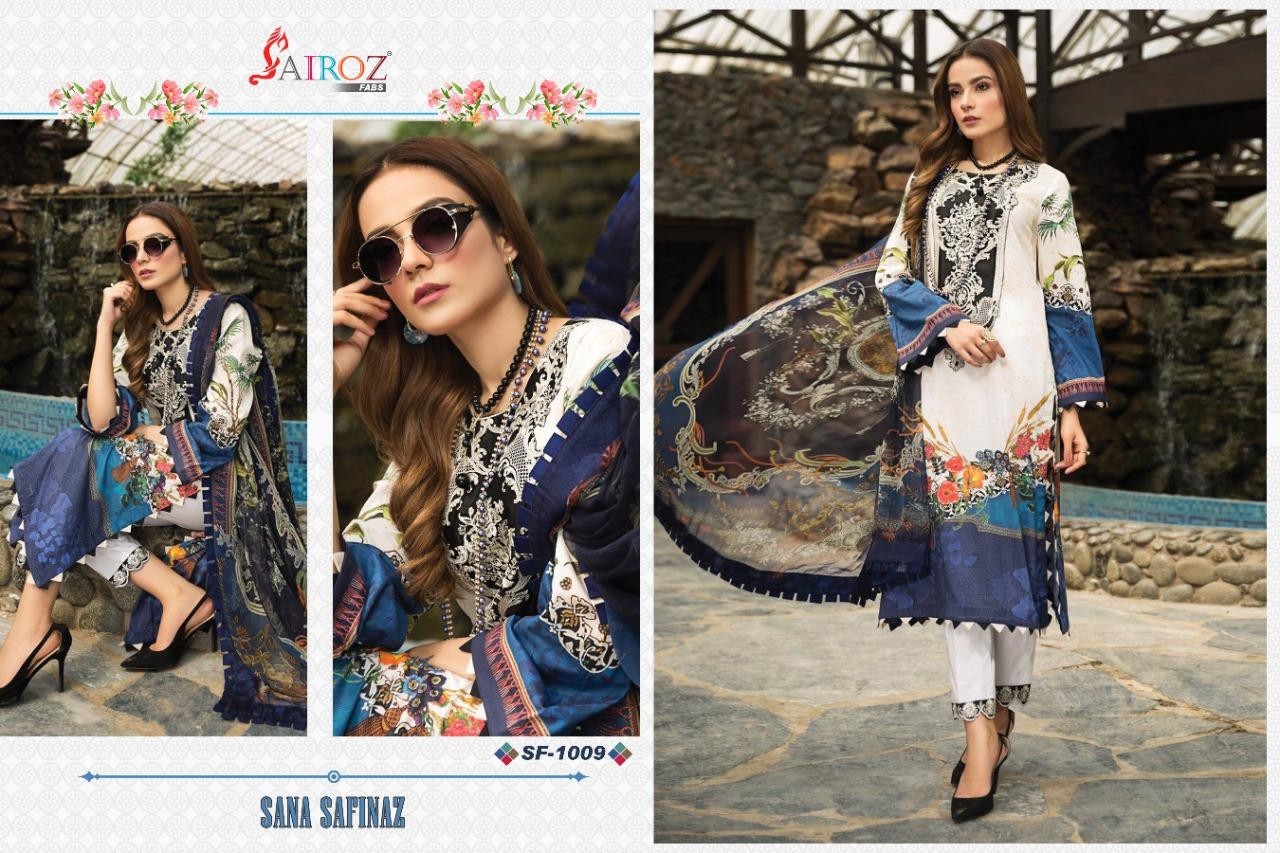 SAIROZ FAB SANA SAFINAZ SF-1009 KARACHI PRINT SUIT BEST WHOLSALER PRICE
