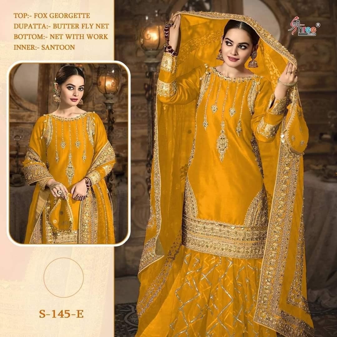SHREE FAB MARIYA B BRIDAL COLLECTTION D.NO S-145 PAKISTANI  WHOLESALE PRICE