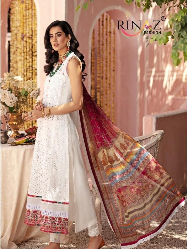 RINAAZ FASHION NUREH VOL 3 LUXURY LAWAN COLLECTTION 7701 SALWAAR KAMEEZ