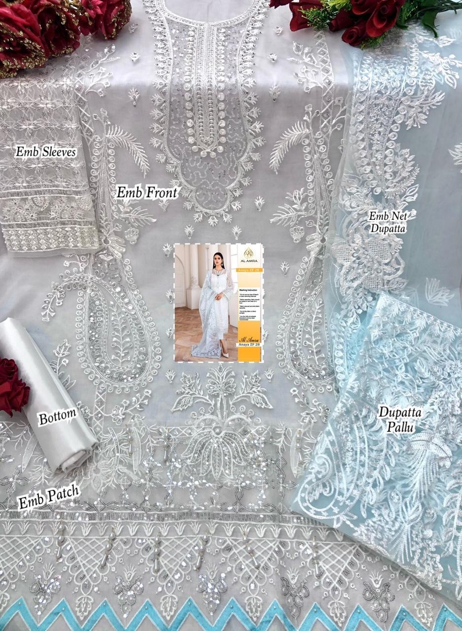 AL AMRA ANAYA ZF 28 PAKISTANI SUITS WHOLESALE