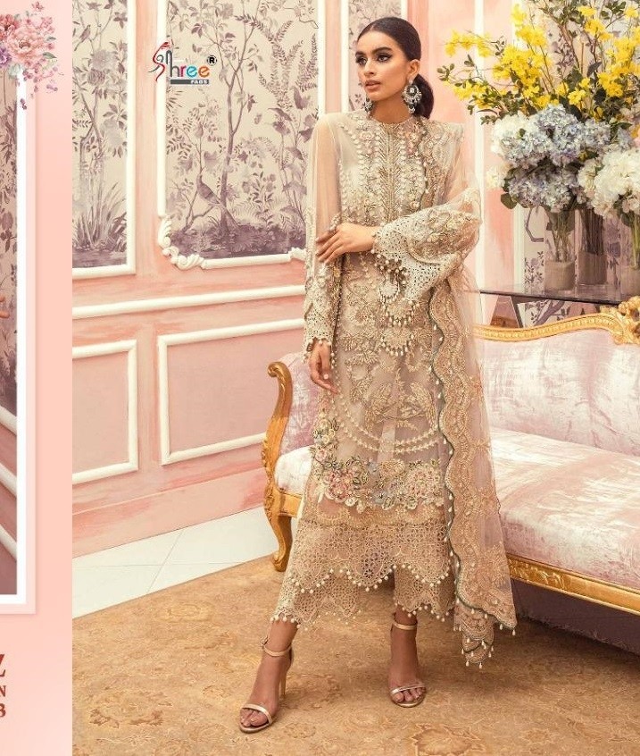 SHREE FABS SANA SAINA EMBODERY COLLETTION VOL-3  PAKISTANI SUIT WHOLSALER PRICE BRENDED SUIT