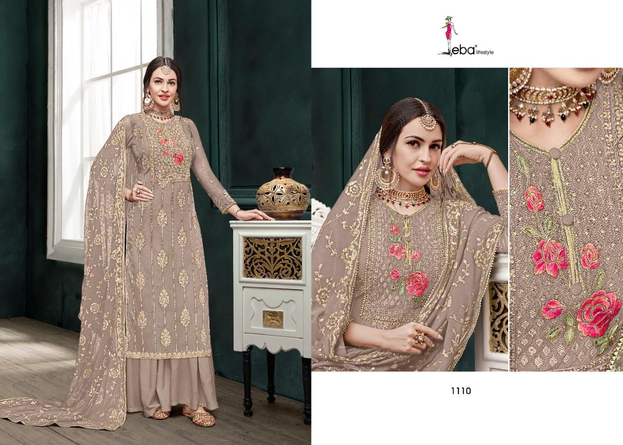 EBA LIFESTYLE MOUN BLACK VOL 5 1110 LETTEST PAKISTANI SUIT MANUFACTURE IN SURAT