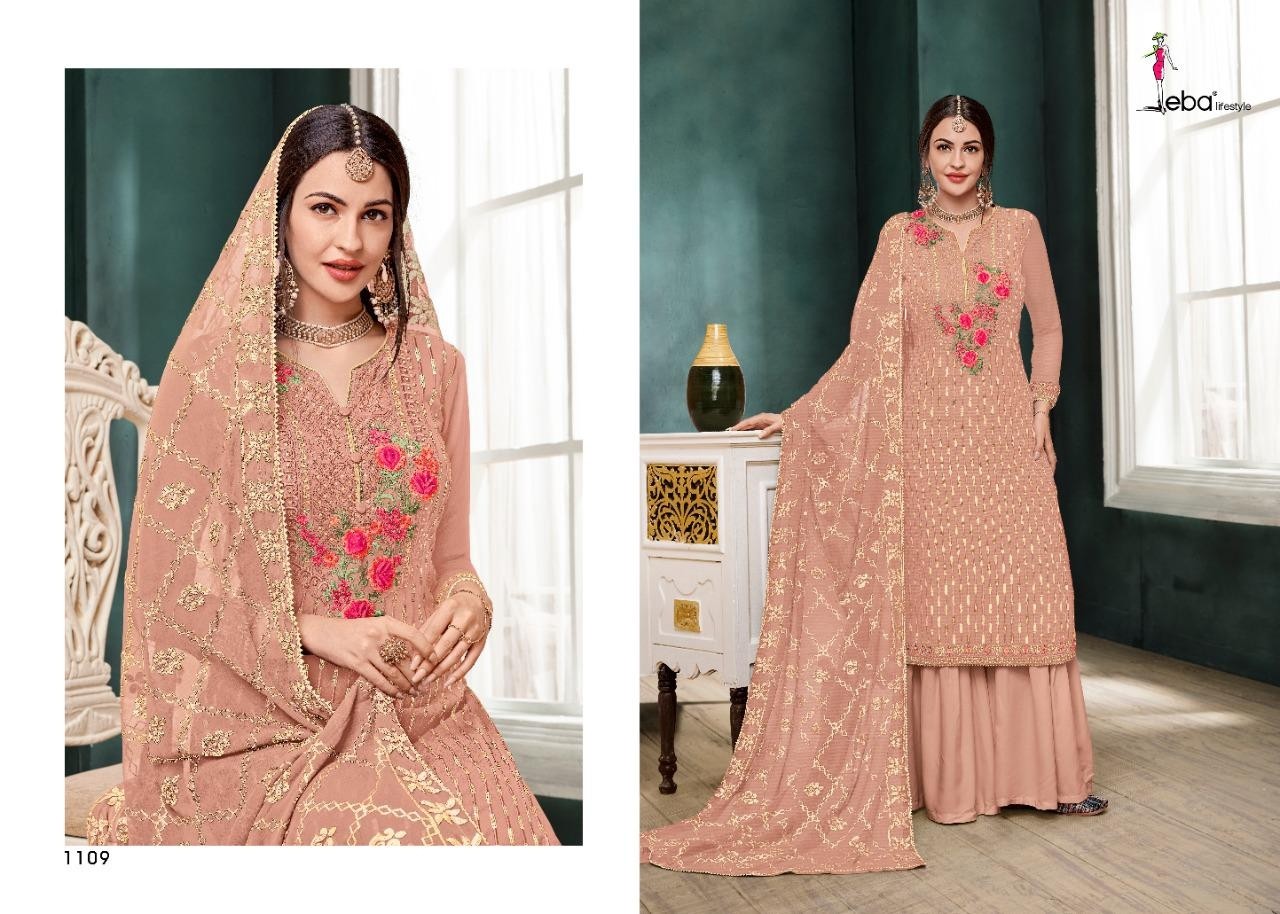 EBA LIFESTYLE MOUN BLACK VOL 5 1109 LETTEST PAKISTANI SUIT MANUFACTURE IN SURAT