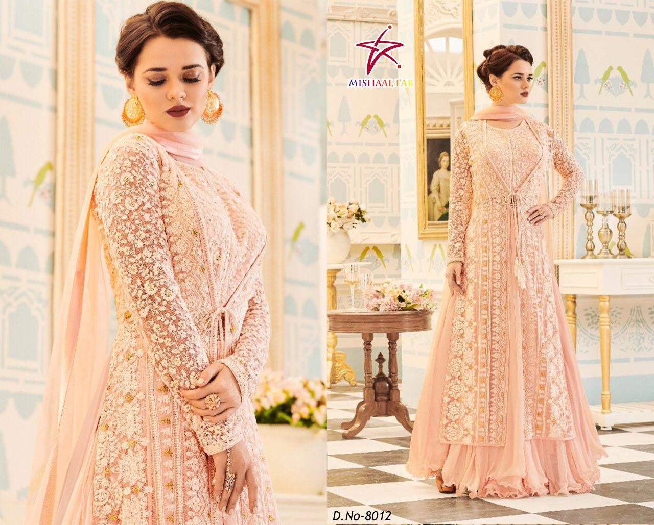 MISHAAL FAB 8012 PAKISTANI SUIT SINGAL PIESE