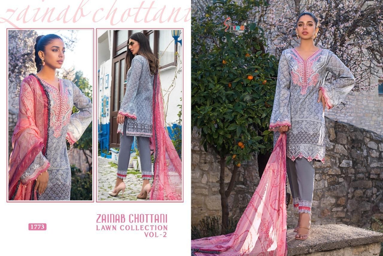 SHREE FAB 1773 ZAINAAB CHOTTANI LAWN COLLETION VOL-2 SALWAAR KAMEEZ