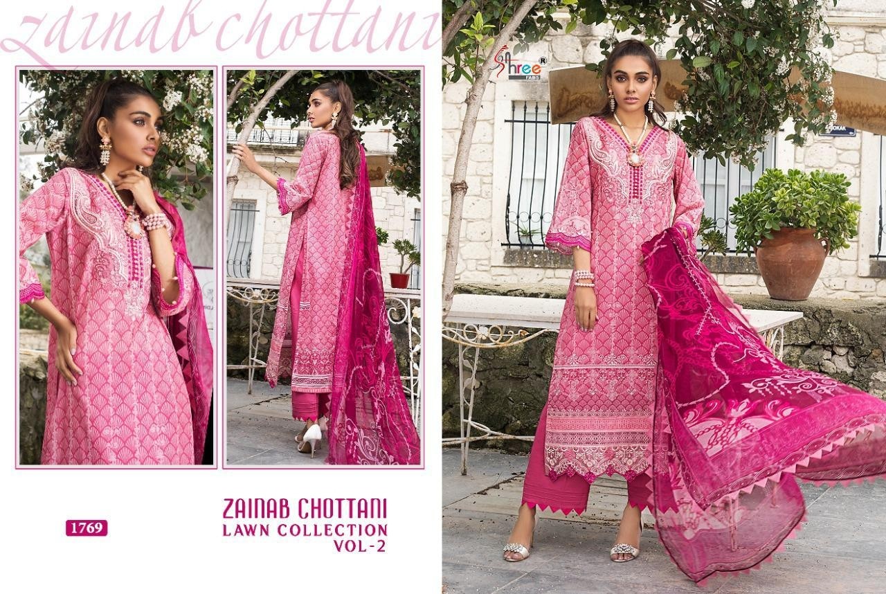 SHREE FAB 1769 ZAINAAB CHOTTANI LAWN COLLETION VOL-2 SALWAAR KAMEEZ