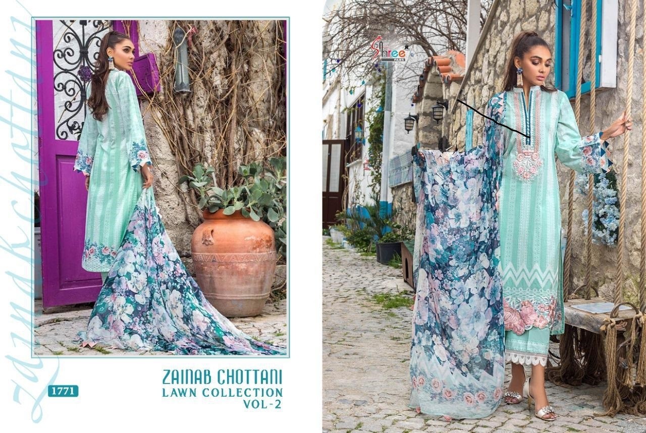 SHREE FAB 1771 ZAINAAB CHOTTANI LAWN COLLETION VOL-2 SALWAAR KAMEEZ
