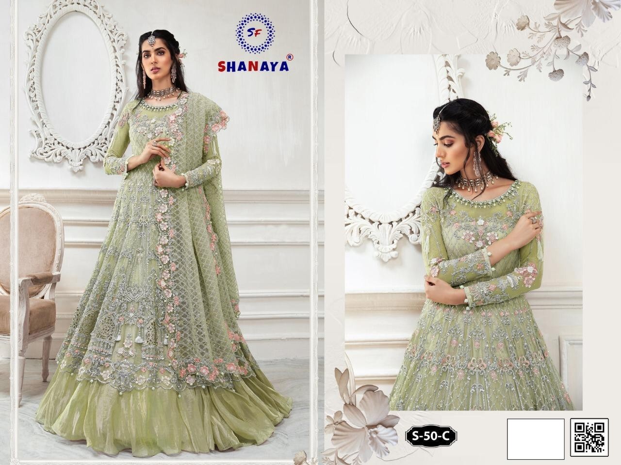 SHANAYA ROSE BRIDAL S-50C PAKISTANI SUIT SINGAL PIESE