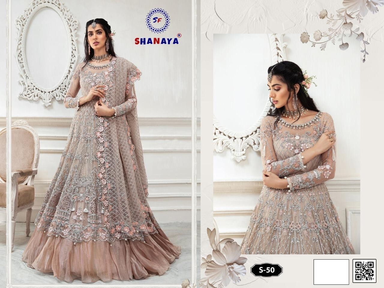 SHANAYA ROSE BRIDAL S-50 PAKISTANI SUIT SINGAL PIESE