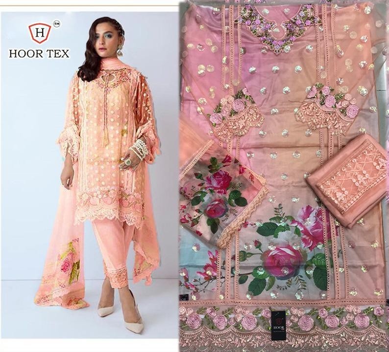 HOOR TEX VINTAGE-11E PAKISTANI SUITS WHOLSALE PRICE