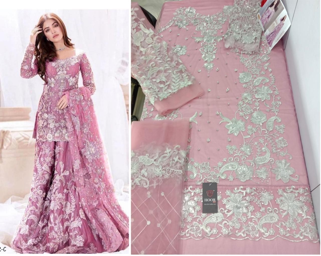 HOOR TEX 23002-C PAKISTANI SUITS WHOLSALE PRICE