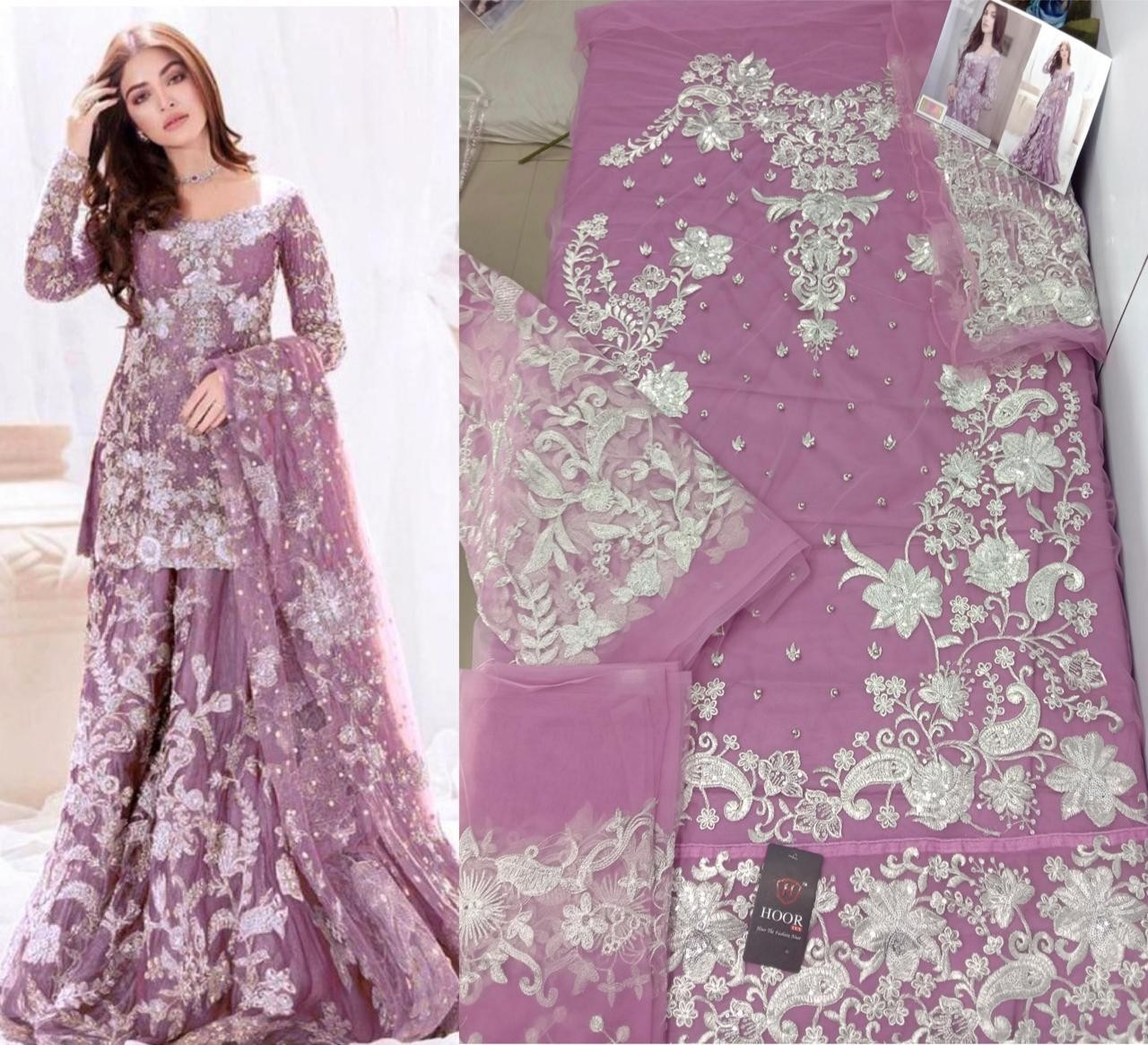 HOOR TEX 23002-G PAKISTANI SUITS WHOLSALE PRICE
