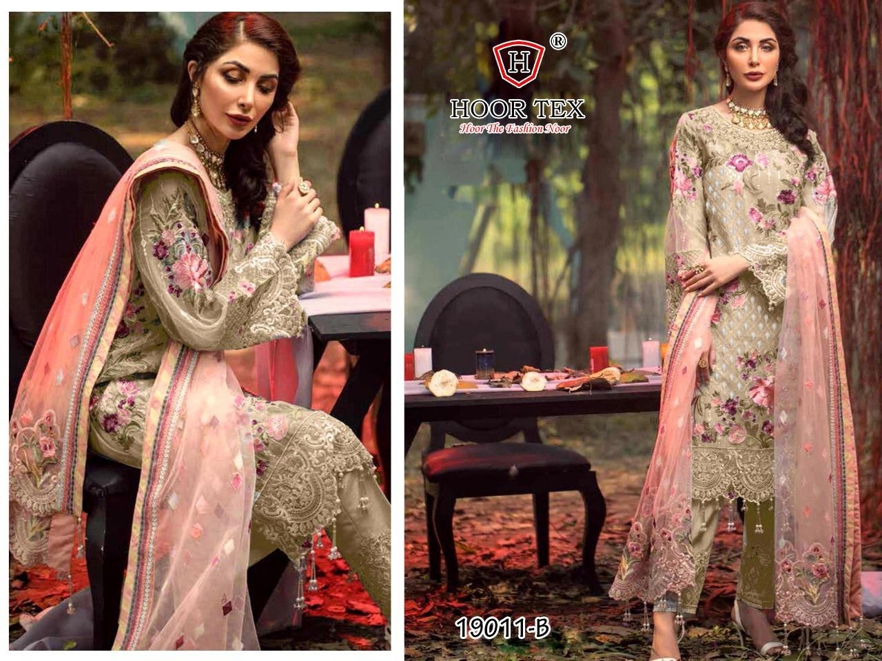HOOR TEX 19011-B PAKISTANI SALWAAR KAMEEZ AVAILABAL IN WHOLSALE PRICE