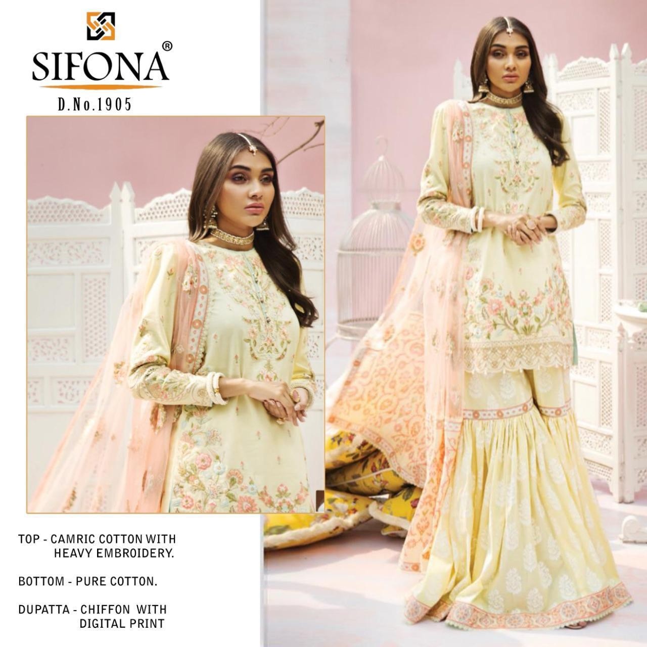 SIFONA FABS 1905 PAKISTANI SUITS SINGAL PIESE AVAILABAL