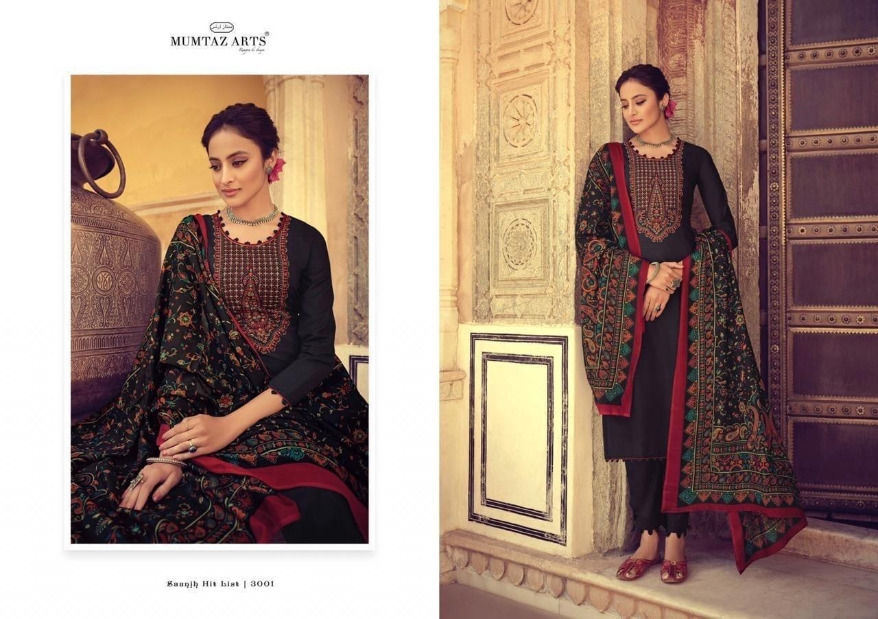 MUMTAZ ARTS SANJH HIT 3001 SALWAAR KAMEEZ WHOLSALE