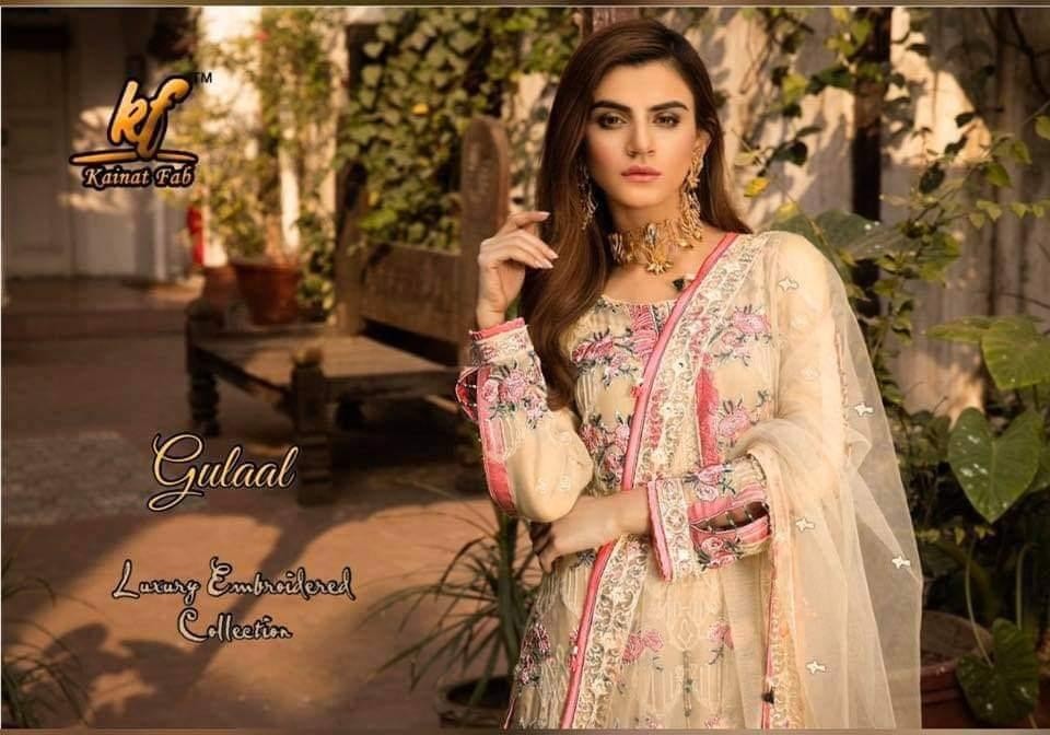 KAINAT FAB ATIF GULAAL BUTTERFLY NET BRIDAL PAKISTANI SUITS SUPPLIER IN SURAT