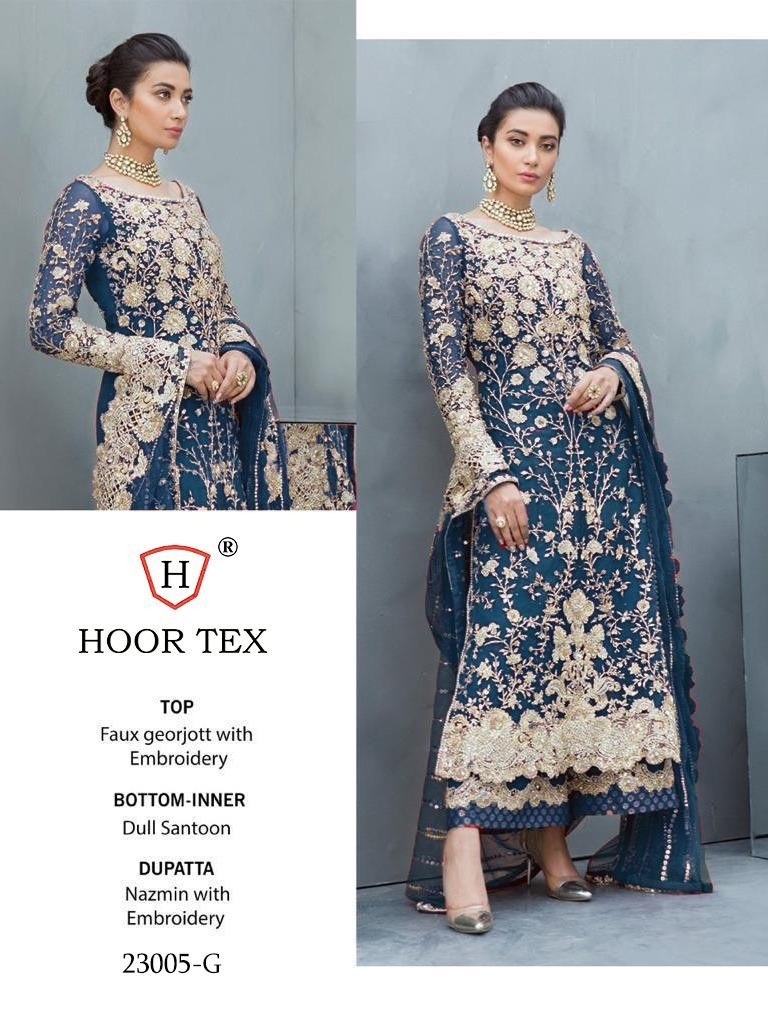 HOOR TEX 23005-G NAZMIN WITH EMBODERY SALWAAR KAMEEZ SINGAL PIESE AVAILABALE