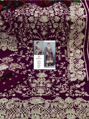 HOOR TEX 23005-F NAZMIN WITH EMBODERY SALWAAR KAMEEZ SINGAL PIESE AVAILABALE