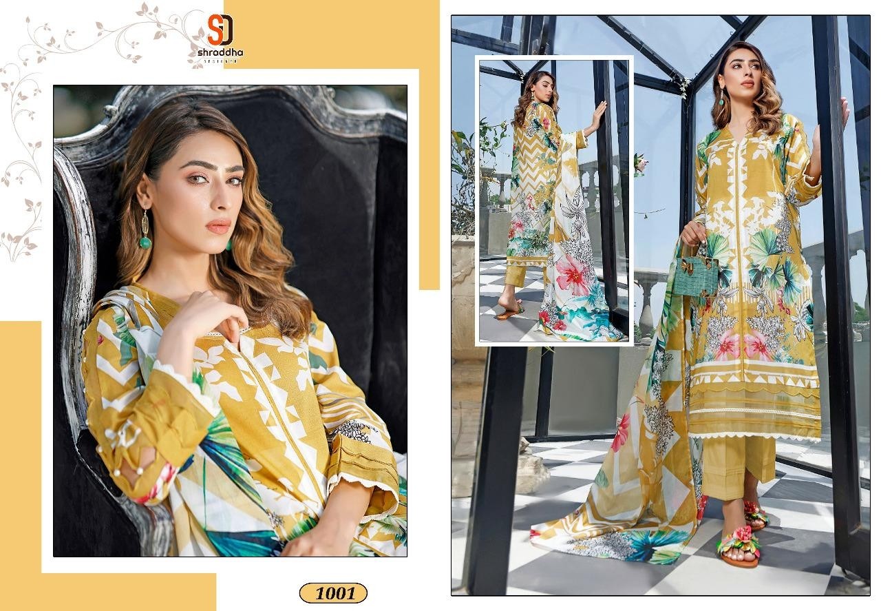 SHARADDHA DESIGNERS 1001 MAHGUL VOL-2 PRINT AND EMBROIDERY PAKISTANI SUITS
