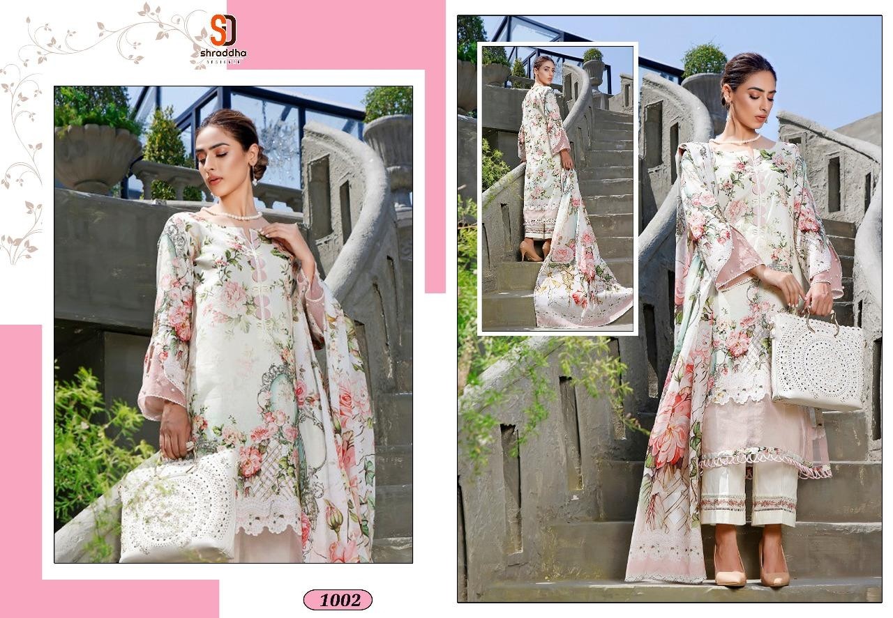 SHARADDHA DESIGNERS 1002 MAHGUL VOL-2 PRINT AND EMBROIDERY PAKISTANI SUITS