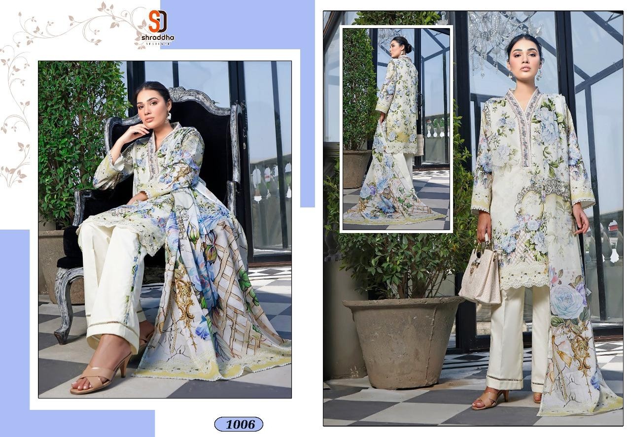 SHARADDHA DESIGNERS 1006 MAHGUL VOL-2 PRINT AND EMBROIDERY PAKISTANI SUITS