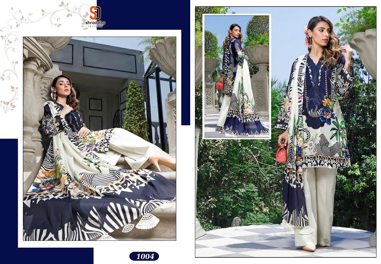 SHARADDHA DESIGNERS 1004 MAHGUL VOL-2 PRINT AND EMBROIDERY PAKISTANI SUITS