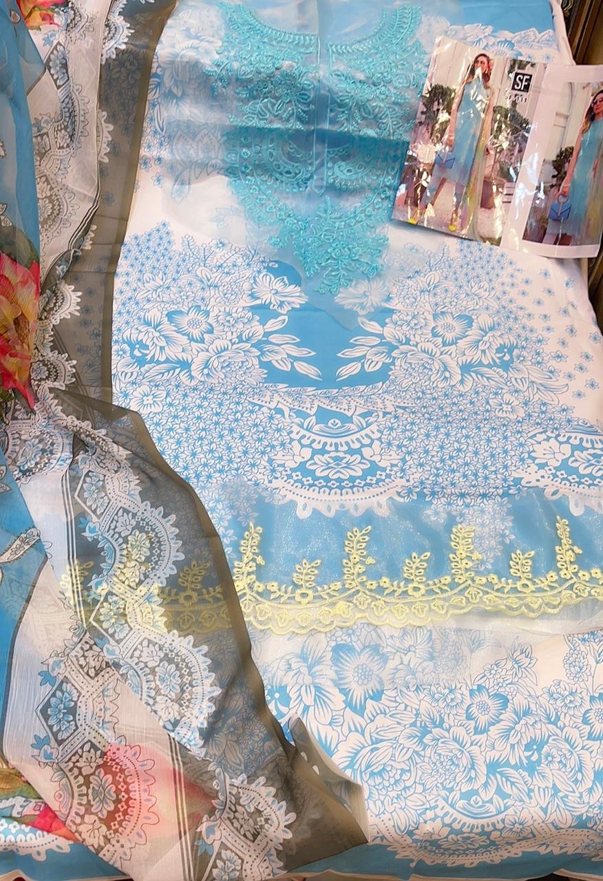 SF-111 COTTON CHIFFON WITH DUPTTA PAKISTANI SUIT