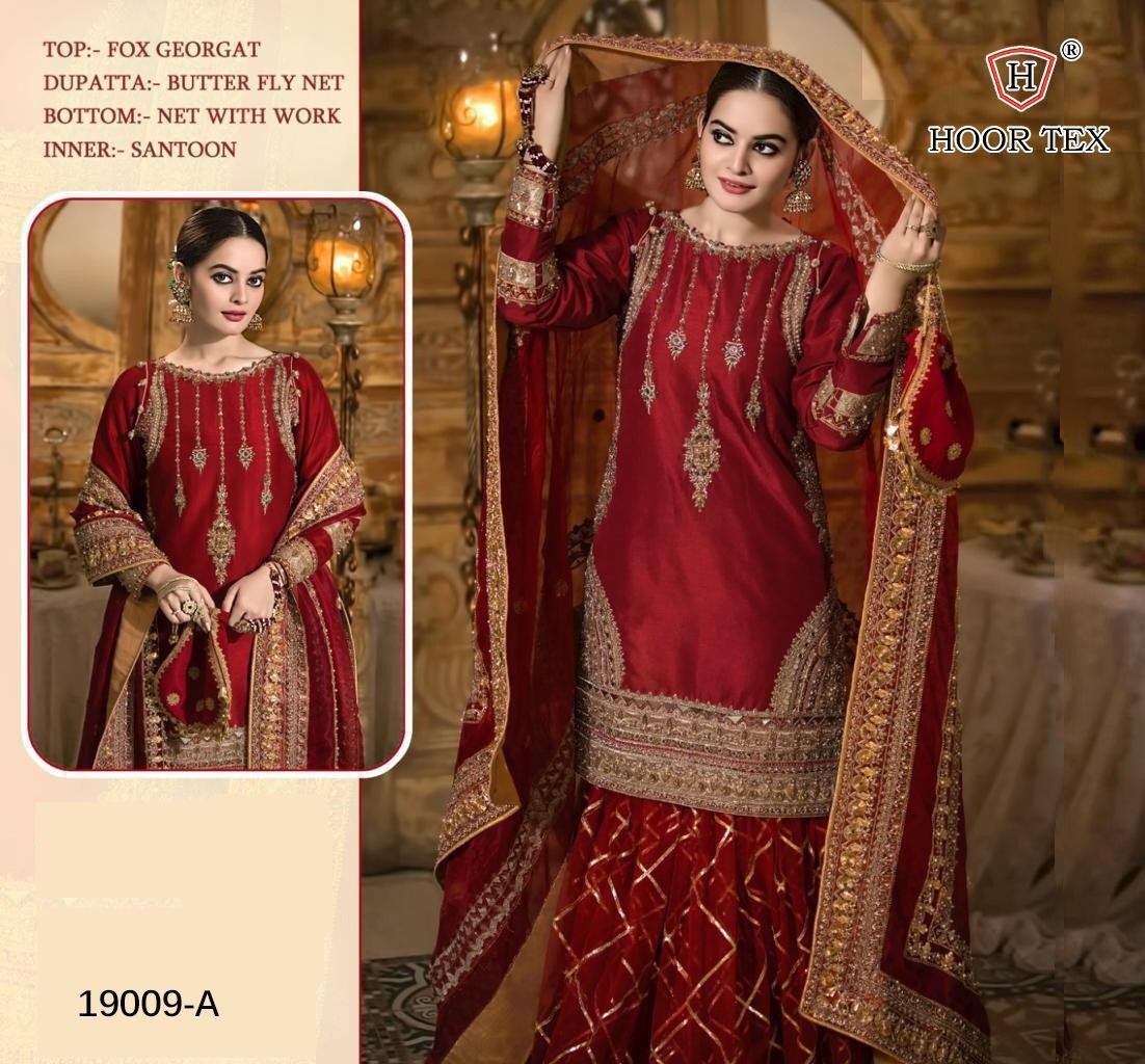 HOOR TEX 19009-A PAKISTANI SUIT ONLINE SHOPPING IN SURAT