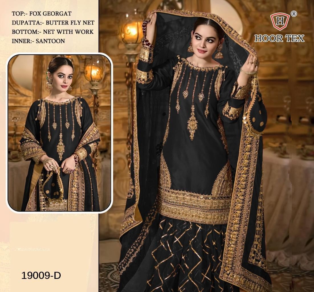 HOOR TEX 19009-D PAKISTANI SUIT ONLINE SHOPPING IN SURAT