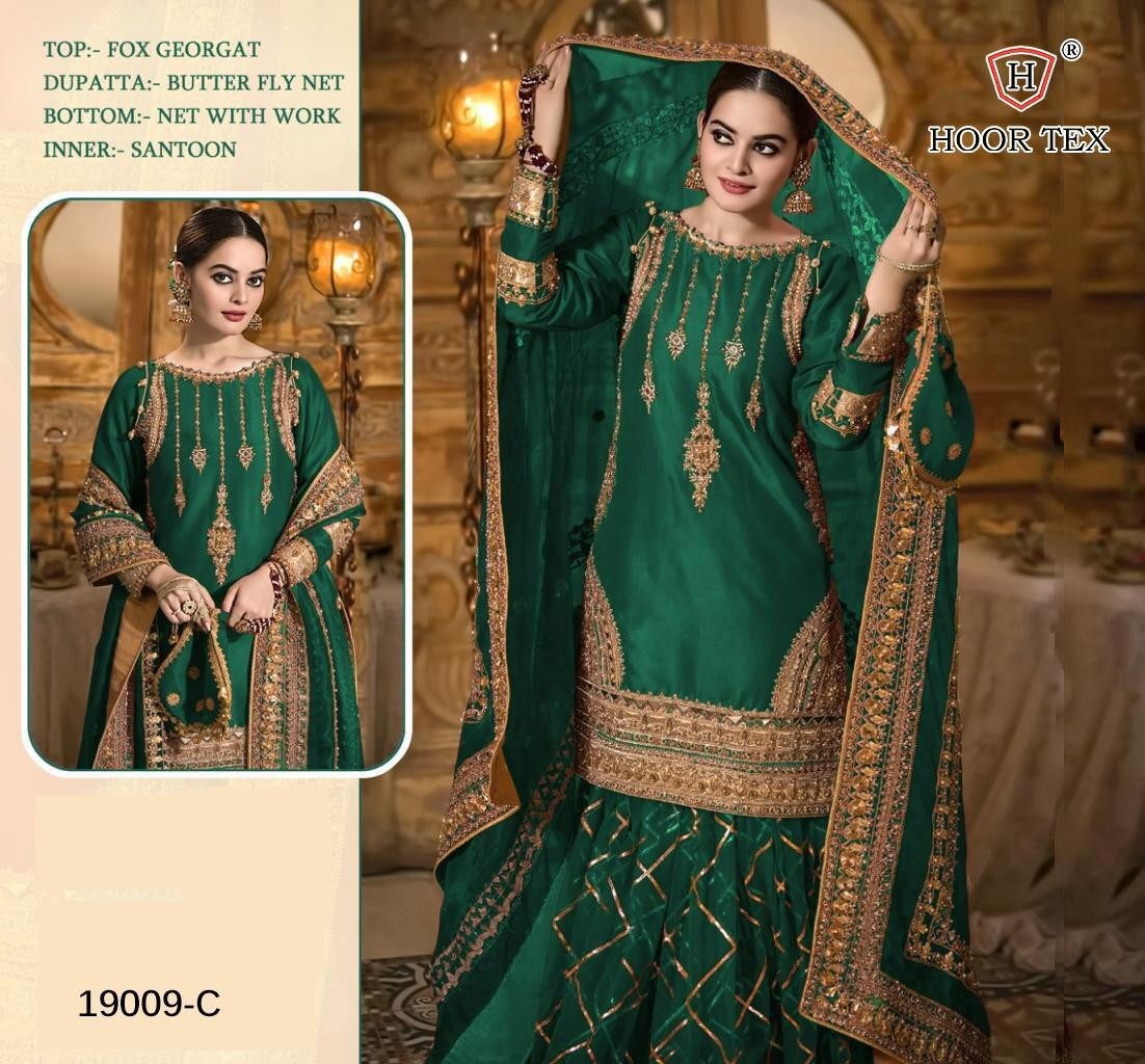 HOOR TEX 19009-C PAKISTANI SUIT ONLINE SHOPPING IN SURAT