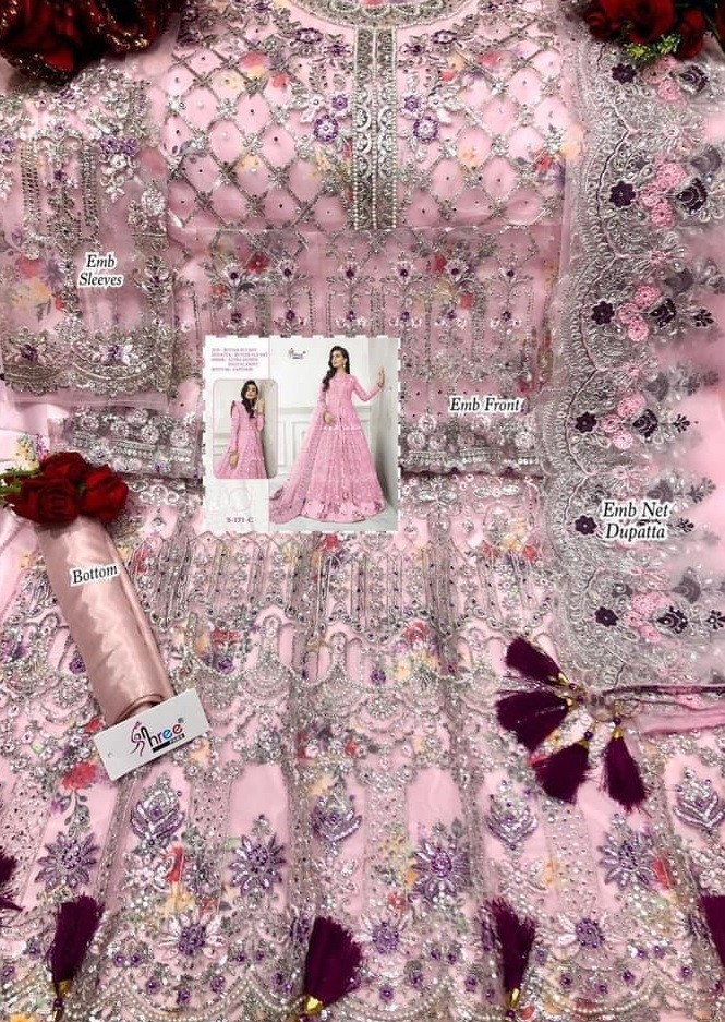 SHREE FAB S-171-C PAKISTANI SUIT BEST WHOLSALER PRICE IN SURAT