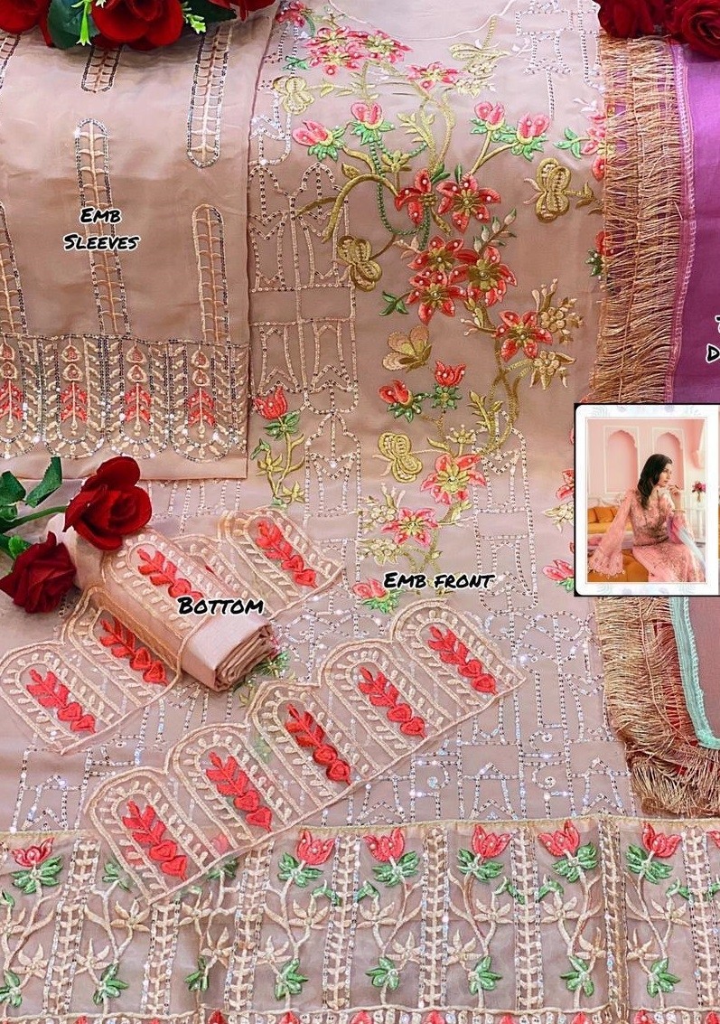 RINAZ FASHION 8702 BLOCK BUSTER VOL-12 FOX GORGETTE PAKISTANI SUIT